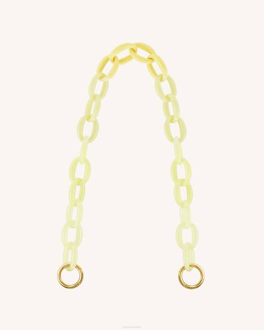 co JW PEI mya correa de cadena de acrílico degradado amarillo Correa H2LF265