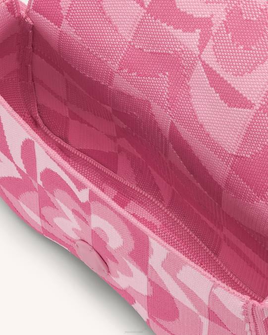 co JW PEI bolsa de hombro becci de punto rosa pálido y rosa y rosa fuerte bolsa de hombro H2LF112