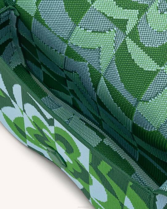 co JW PEI bolsa de hombro becci de punto verde oscuro y verde y hielo bolsa de hombro H2LF114