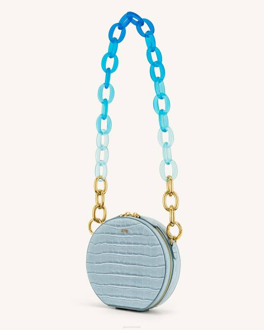 co JW PEI bolsa de hombro con círculo de cadena acrílica degradada Luna cocodrilo de hielo bolsa de hombro H2LF73