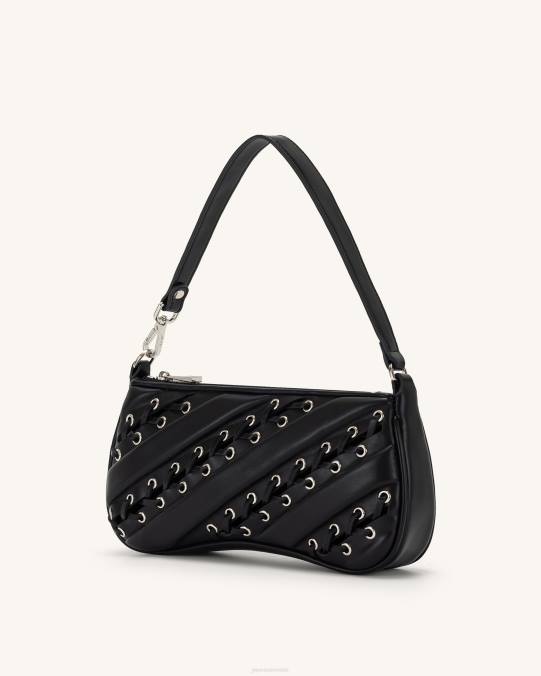 co JW PEI bolsa de hombro con tiras eva negro bolsa de hombro H2LF129