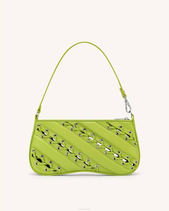 co JW PEI bolsa de hombro con tiras eva verde ácido bolsa de hombro H2LF127
