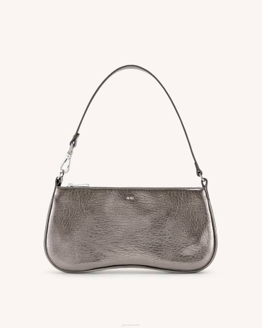 co JW PEI bolsa de hombro eva metalizada gris bolsa de hombro H2LF134
