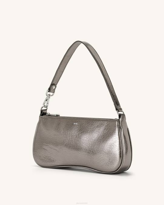 co JW PEI bolsa de hombro eva metalizada gris bolsa de hombro H2LF134