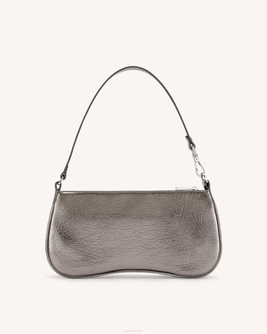 co JW PEI bolsa de hombro eva metalizada gris bolsa de hombro H2LF134