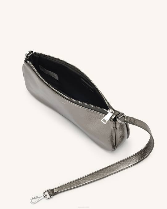 co JW PEI bolsa de hombro eva metalizada gris bolsa de hombro H2LF134