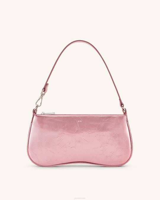 co JW PEI bolsa de hombro eva metalizada rosa bolsa de hombro H2LF133