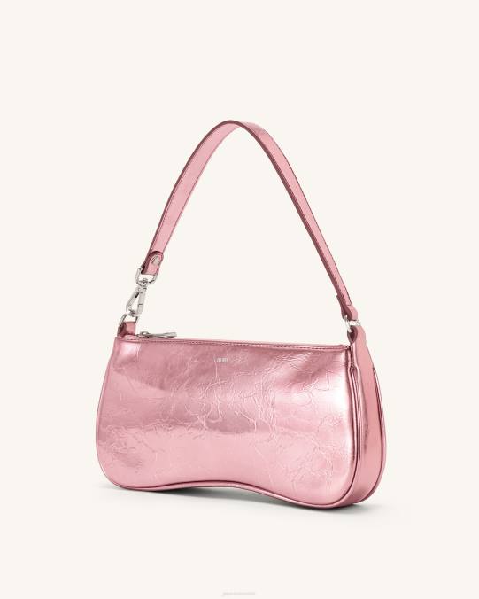co JW PEI bolsa de hombro eva metalizada rosa bolsa de hombro H2LF133