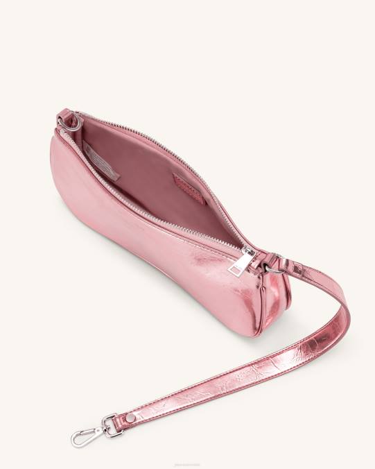 co JW PEI bolsa de hombro eva metalizada rosa bolsa de hombro H2LF133