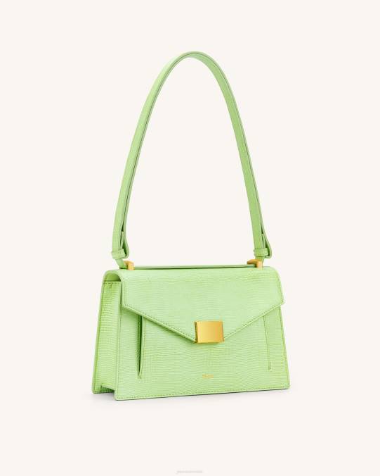 co JW PEI bolsa de liliana lagarto verde lima bolsa de hombro H2LF87