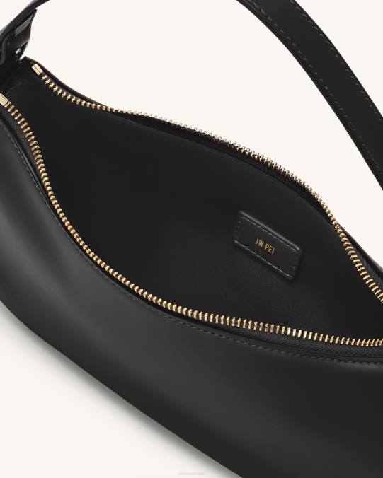 co JW PEI bolso de hombro con diseño de lirio negro bolsa de hombro H2LF68