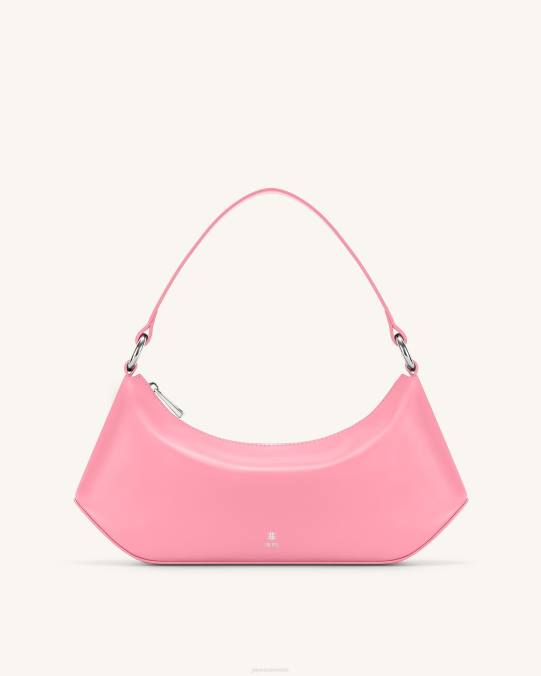 co JW PEI bolso de hombro con diseño de lirio rosa bolsa de hombro H2LF122