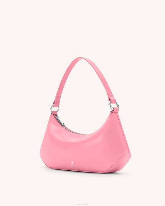 co JW PEI bolso de hombro con diseño de lirio rosa bolsa de hombro H2LF122