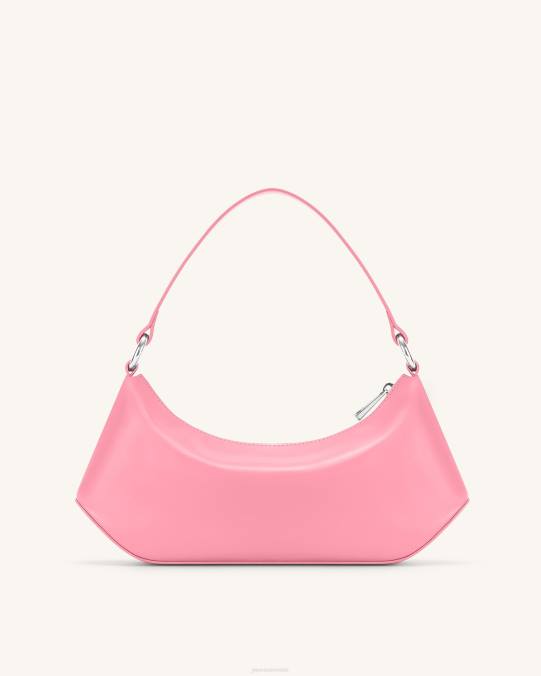 co JW PEI bolso de hombro con diseño de lirio rosa bolsa de hombro H2LF122