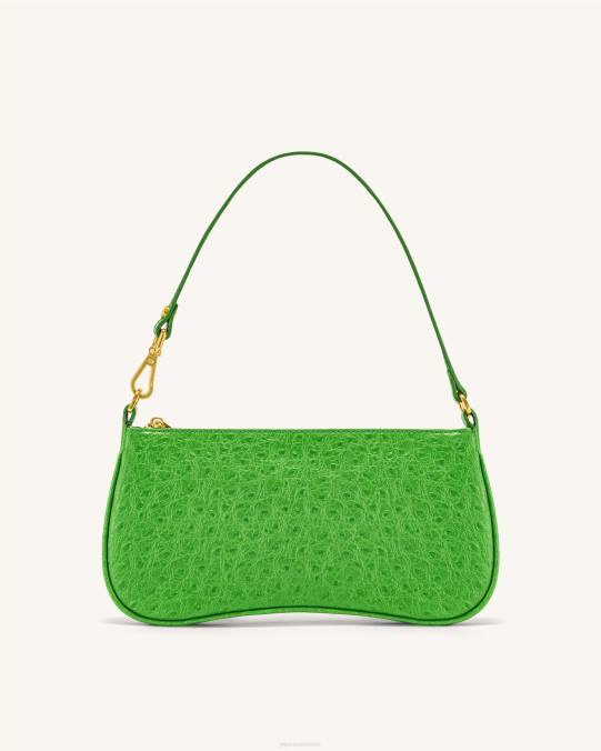 co JW PEI bolso de hombro eva avestruz verde hierba bolsa de hombro H2LF105