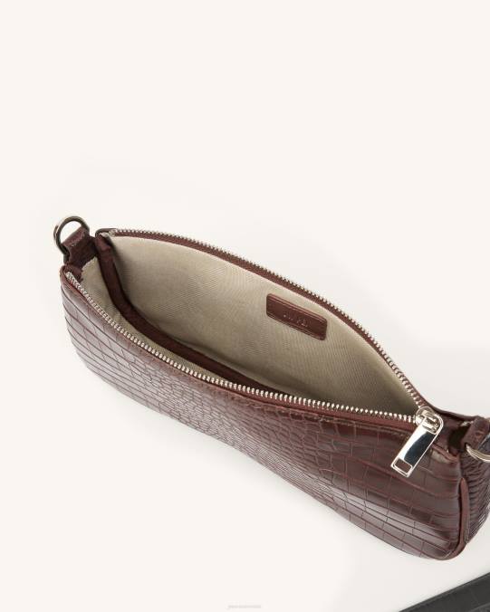 co JW PEI bolso de hombro eva cocodrilo marrón bolsa de hombro H2LF64