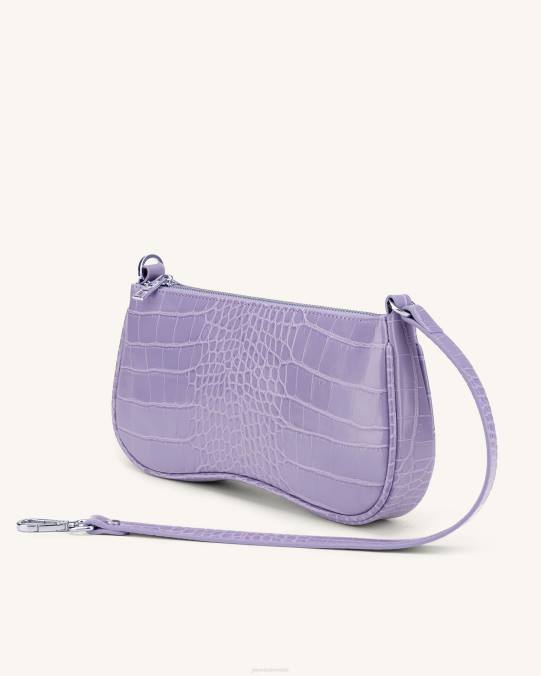 co JW PEI bolso de hombro eva cocodrilo morado bolsa de hombro H2LF91