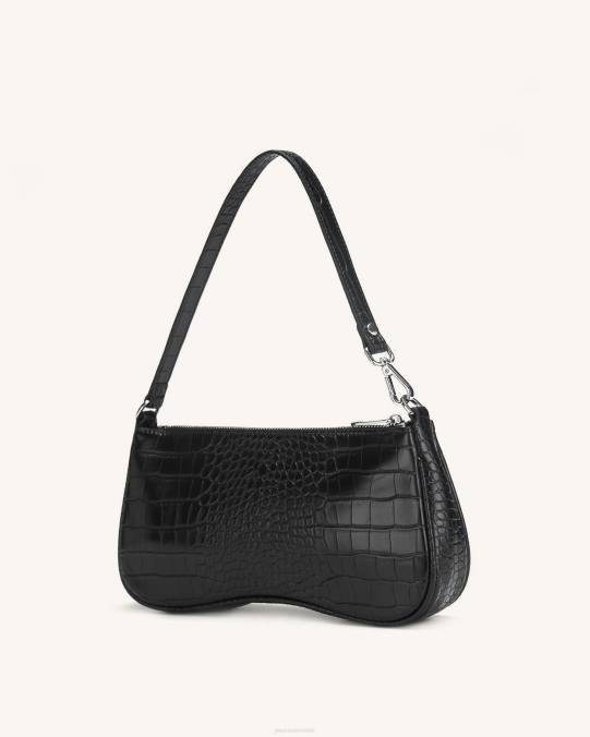 co JW PEI bolso de hombro eva cocodrilo negro bolsa de hombro H2LF61