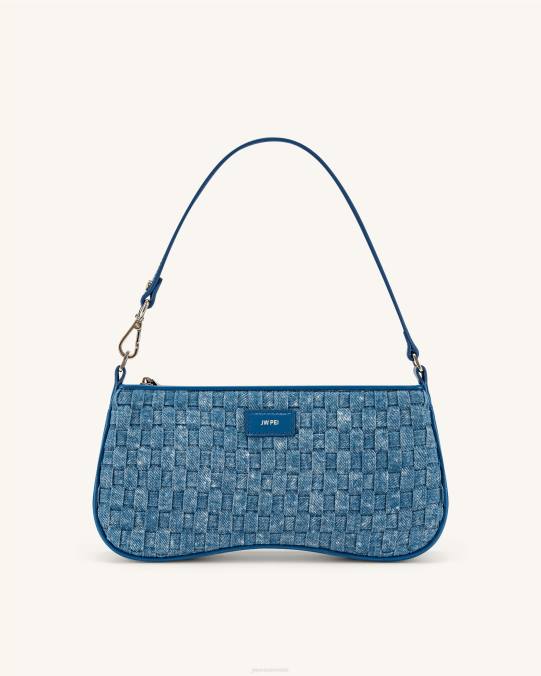co JW PEI bolso de hombro eva tejido de mezclilla azul bolsa de hombro H2LF104
