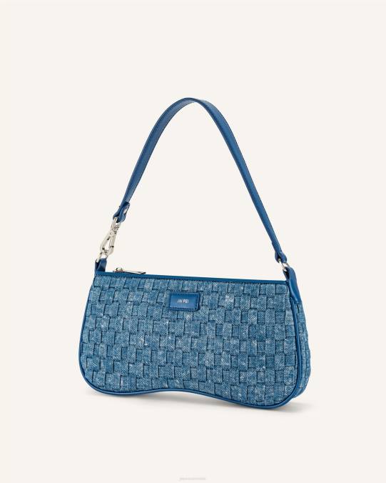 co JW PEI bolso de hombro eva tejido de mezclilla azul bolsa de hombro H2LF104