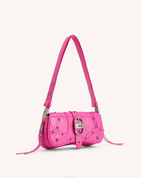co JW PEI bolso de hombro joy aplastado Rosa brillante bolsa de hombro H2LF161