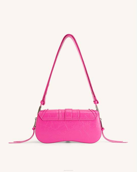 co JW PEI bolso de hombro joy aplastado Rosa brillante bolsa de hombro H2LF161