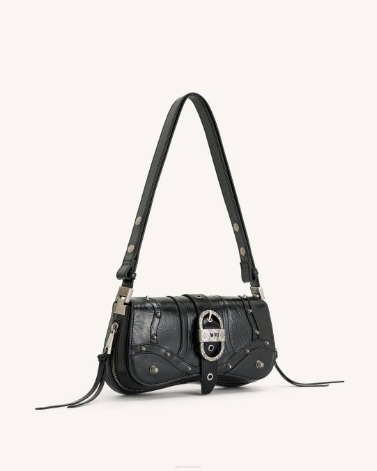 co JW PEI bolso de hombro joy aplastado negro bolsa de hombro H2LF159