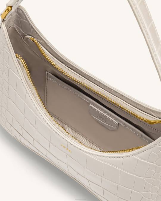 co JW PEI bolso de hombro rubí cocodrilo blanco bolsa de hombro H2LF78