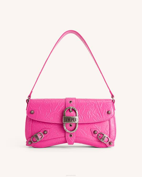 co JW PEI bolso de hombro sia aplastado Rosa brillante bolsa de hombro H2LF164