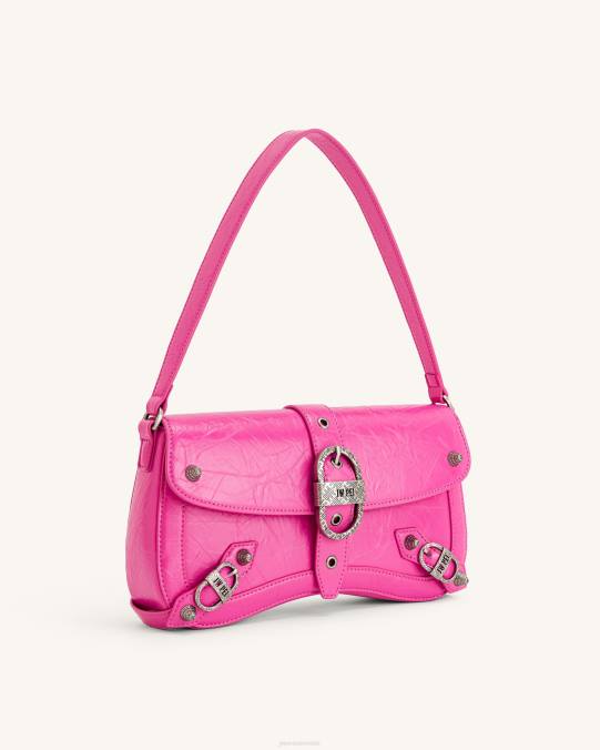 co JW PEI bolso de hombro sia aplastado Rosa brillante bolsa de hombro H2LF164