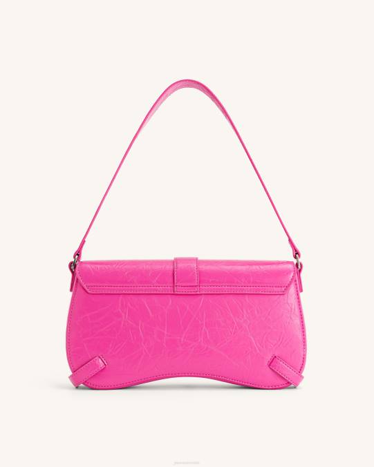 co JW PEI bolso de hombro sia aplastado Rosa brillante bolsa de hombro H2LF164