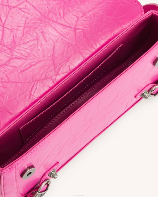 co JW PEI bolso de hombro sia aplastado Rosa brillante bolsa de hombro H2LF164