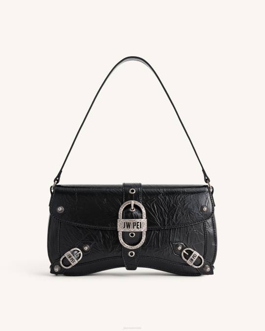 co JW PEI bolso de hombro sia aplastado negro bolsa de hombro H2LF162