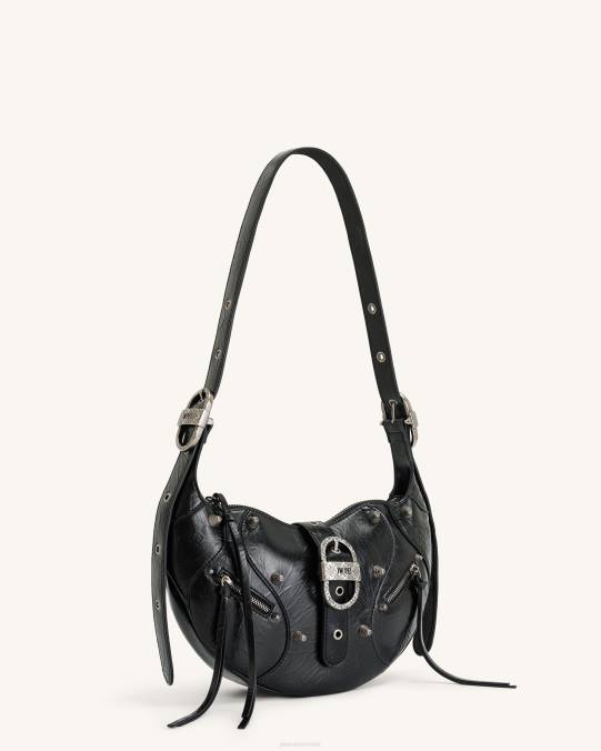 co JW PEI bolso de hombro tessa aplastado negro bolsa de hombro H2LF154