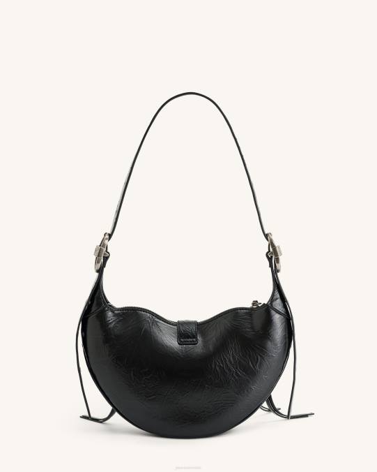 co JW PEI bolso de hombro tessa aplastado negro bolsa de hombro H2LF154