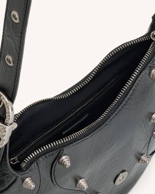 co JW PEI bolso de hombro tessa aplastado negro bolsa de hombro H2LF154