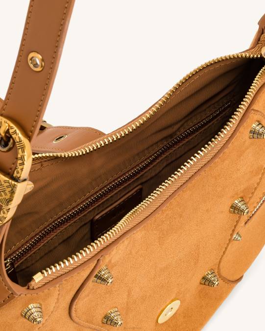 co JW PEI bolso de hombro tessa de ante camello bolsa de hombro H2LF169