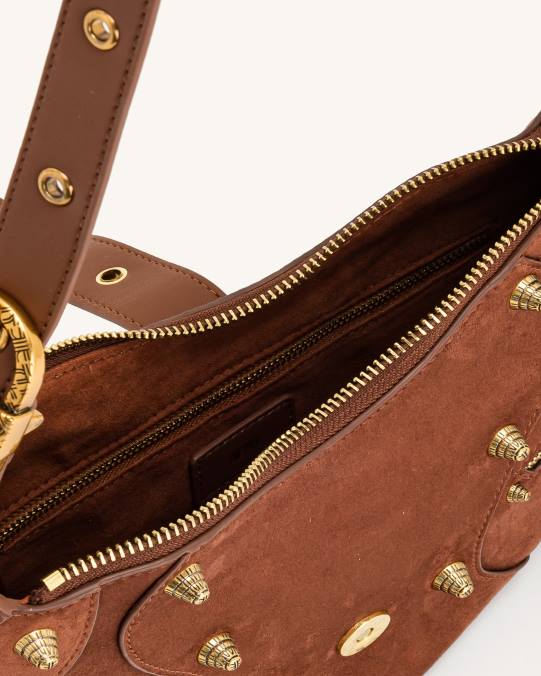 co JW PEI bolso de hombro tessa de ante marrón abedul oscuro bolsa de hombro H2LF172