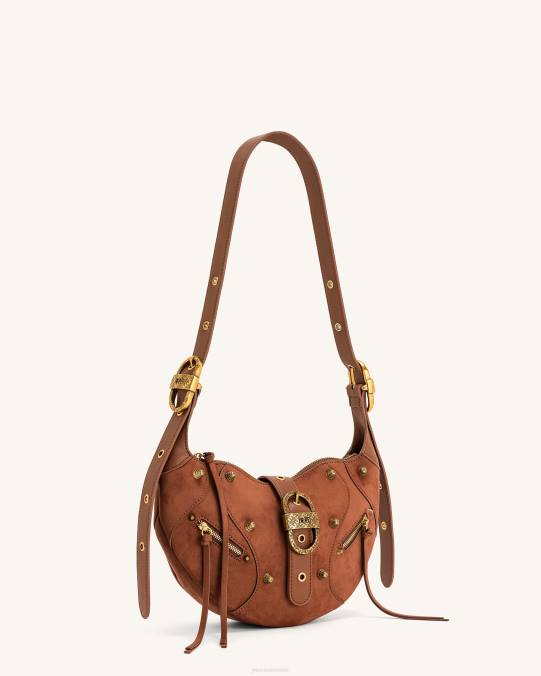 co JW PEI bolso de hombro tessa de ante marrón abedul oscuro bolsa de hombro H2LF172