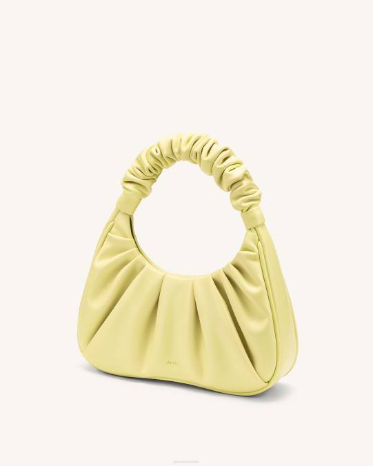 co JW PEI bolso de mano gabbi fruncido amarillo claro bolsa de hombro H2LF70