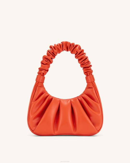 co JW PEI bolso de mano gabbi fruncido escarlata bolsa de hombro H2LF138