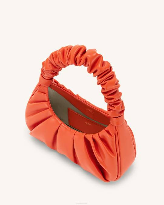 co JW PEI bolso de mano gabbi fruncido escarlata bolsa de hombro H2LF138