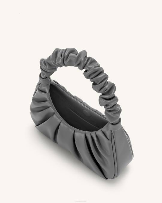 co JW PEI bolso de mano gabbi fruncido gris bolsa de hombro H2LF124