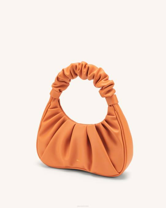 co JW PEI bolso de mano gabbi fruncido naranja bolsa de hombro H2LF69