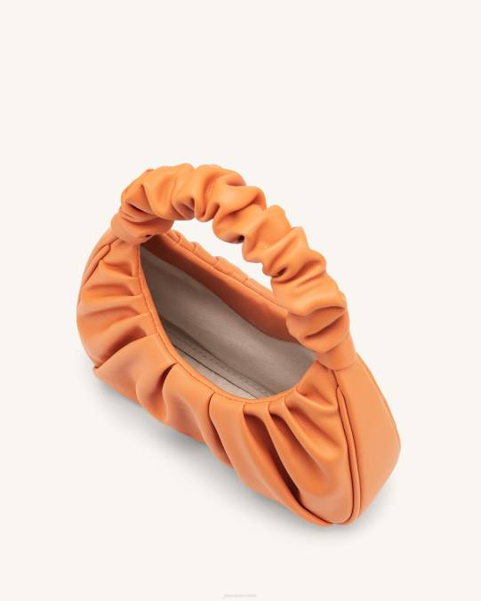 co JW PEI bolso de mano gabbi fruncido naranja bolsa de hombro H2LF69