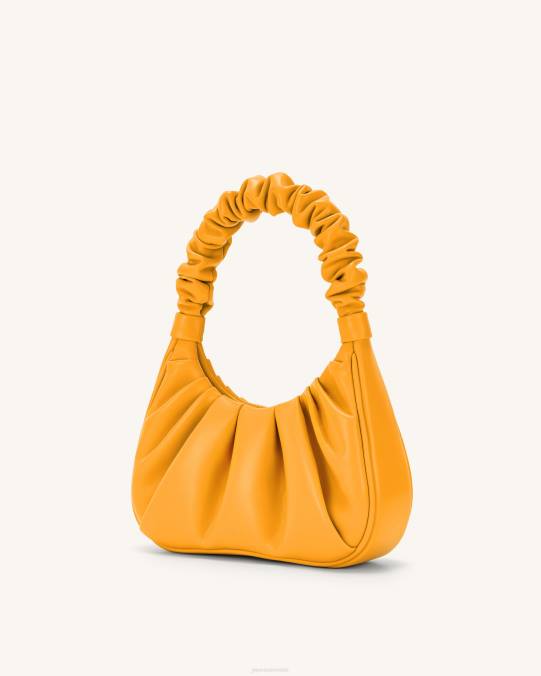 co JW PEI bolso de mano gabbi fruncido naranja confitada bolsa de hombro H2LF141