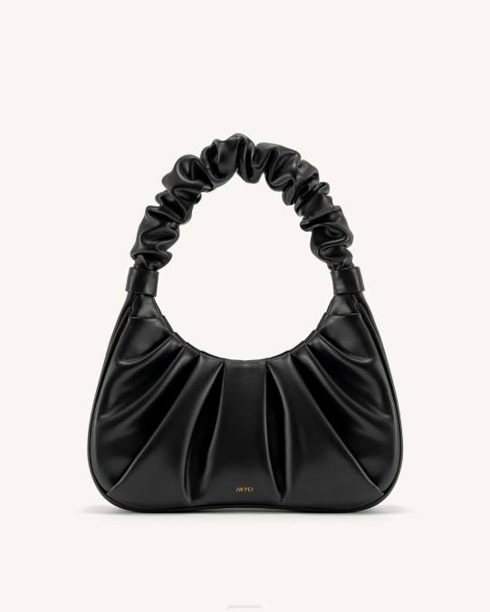 co JW PEI bolso de mano gabbi fruncido negro bolsa de hombro H2LF55