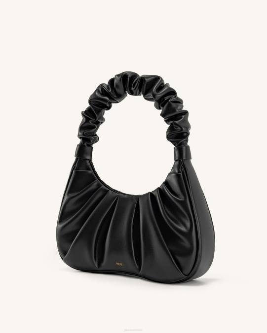 co JW PEI bolso de mano gabbi fruncido negro bolsa de hombro H2LF55
