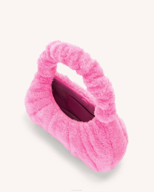 co JW PEI bolso hobo gabbi terry fruncido rosa bolsa de hombro H2LF125