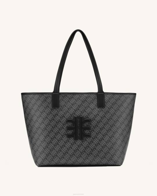 co JW PEI bolsa de asas fei hierro negro bolso de mano H2LF247
